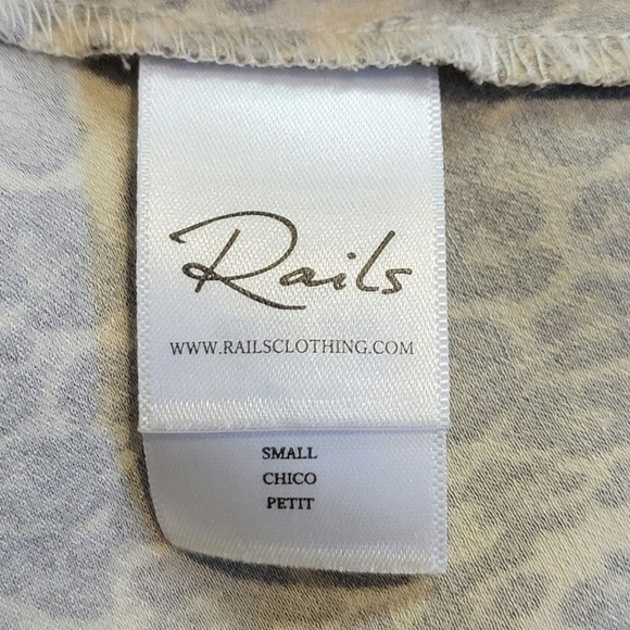 Rails Leopard Print Midi Skirt in Cream and Tan - Picture 11 of 15